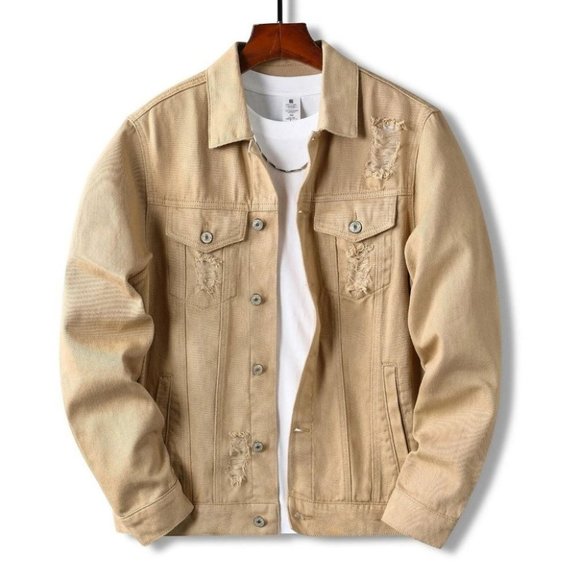 . Other - Tan Mens Denim Jacket